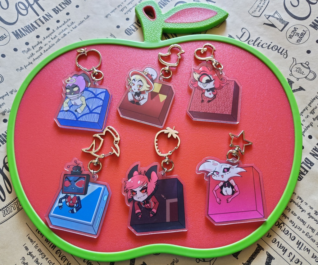 壁尻アクリルキーホルダー 全6種 第一弾