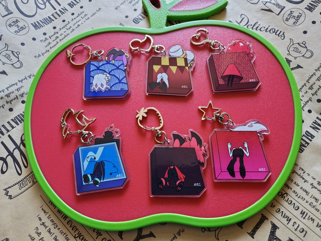 壁尻アクリルキーホルダー 全6種 第一弾