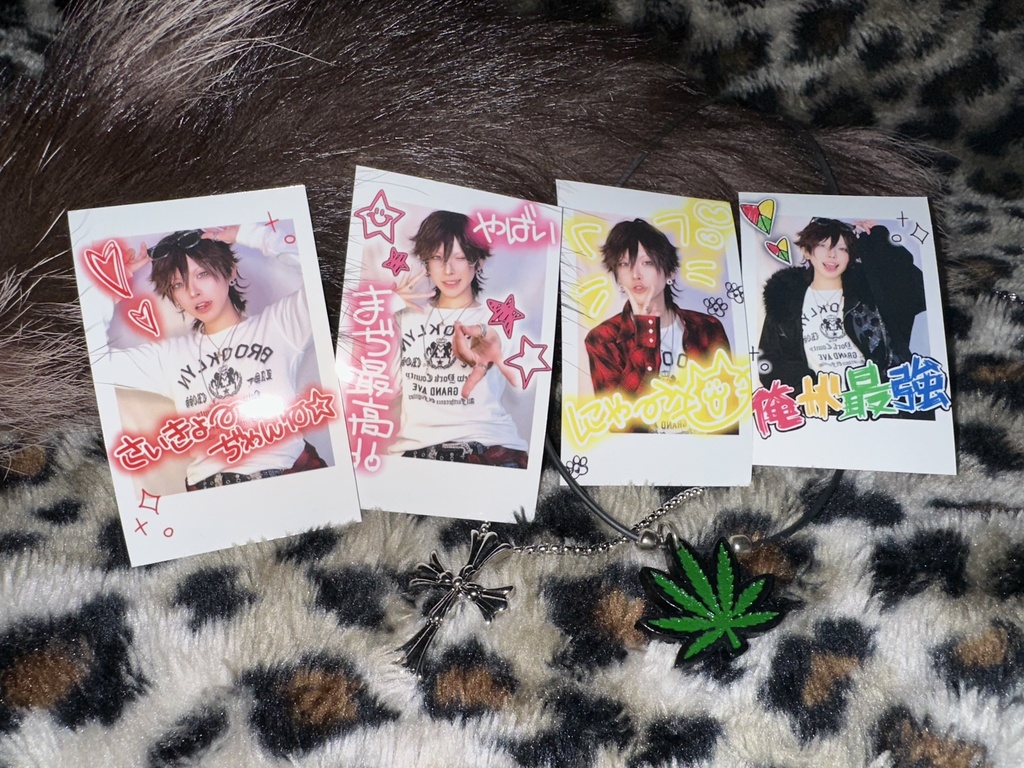 直筆サイン入り❣️チェキ風ブロマイド(E,F,G,Hコンプセット)