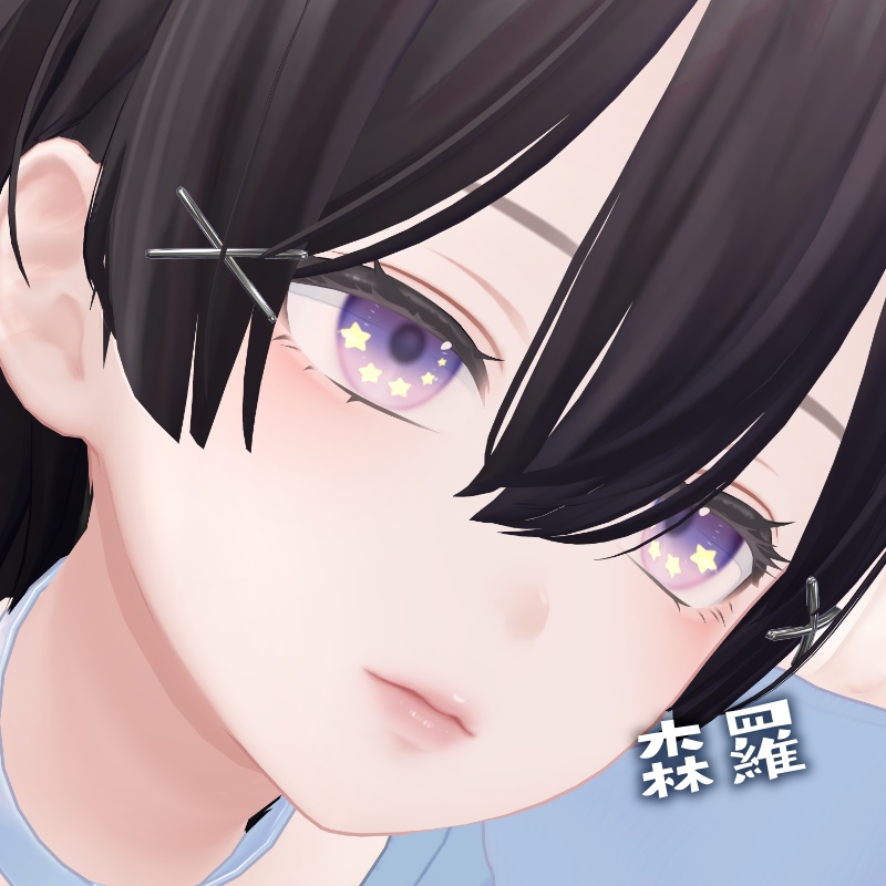 【アニメ6種+12色】動くハイライト eye texture【22アバター対応】