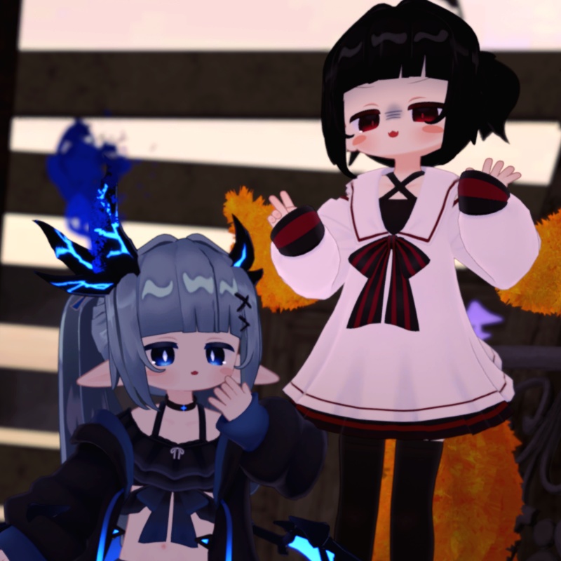 ぱっつん前髪ツインテール2種セット【キプフェル・ネメシス】