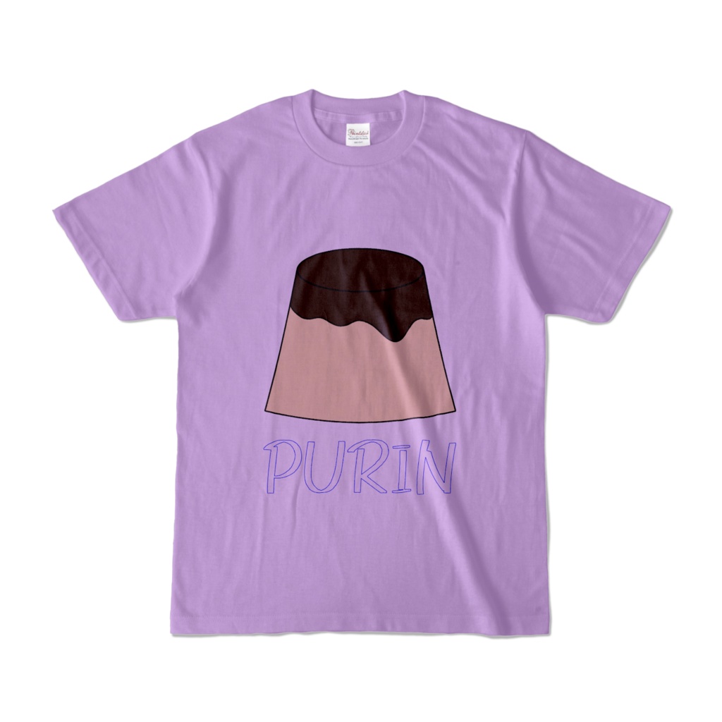 プリンTシャツ-ライトパープル