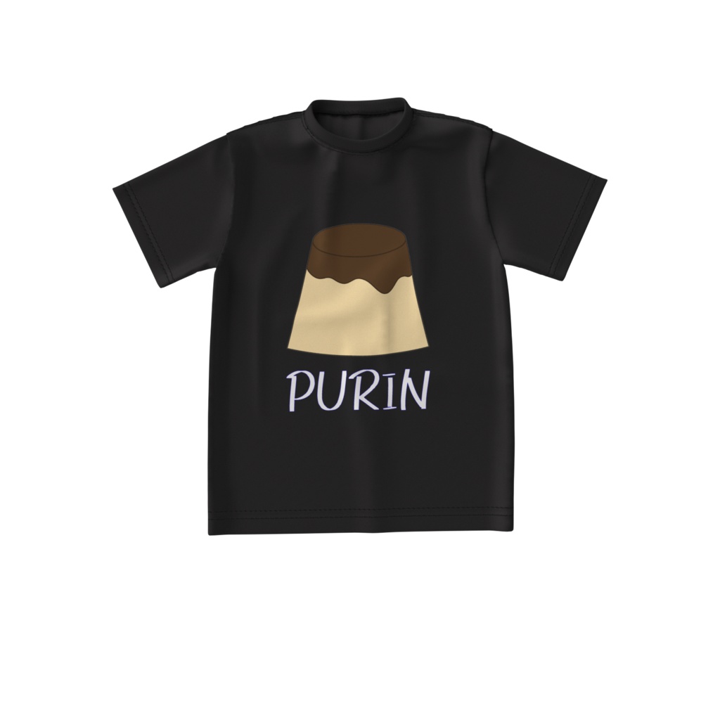 プリンTシャツビッグ-黒