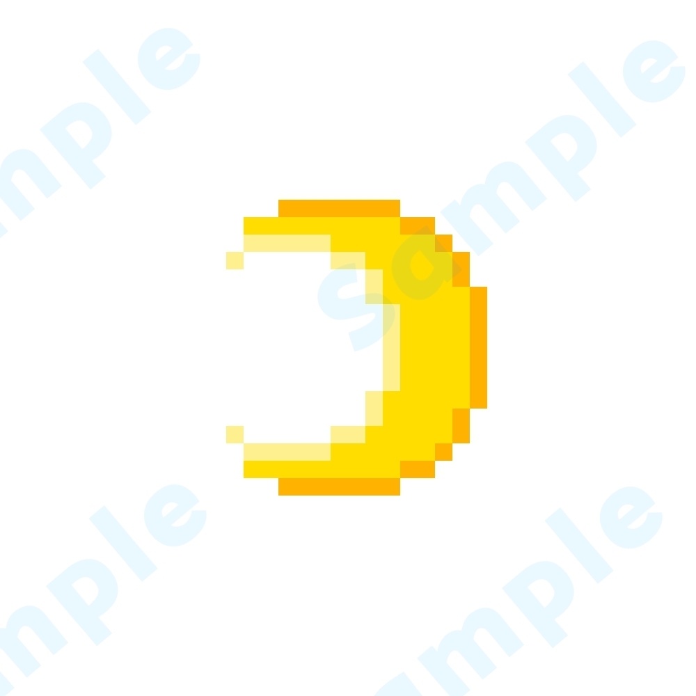ドット絵　月