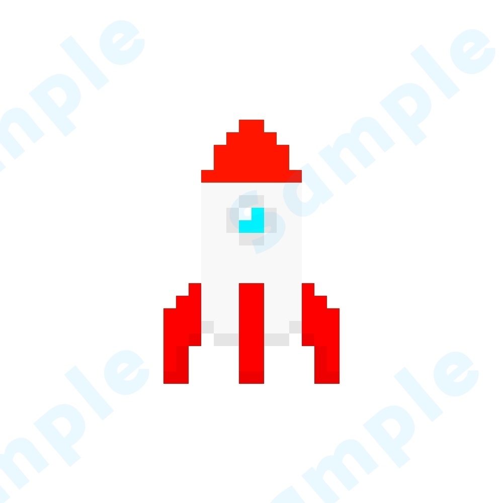 ドット絵　ロケット
