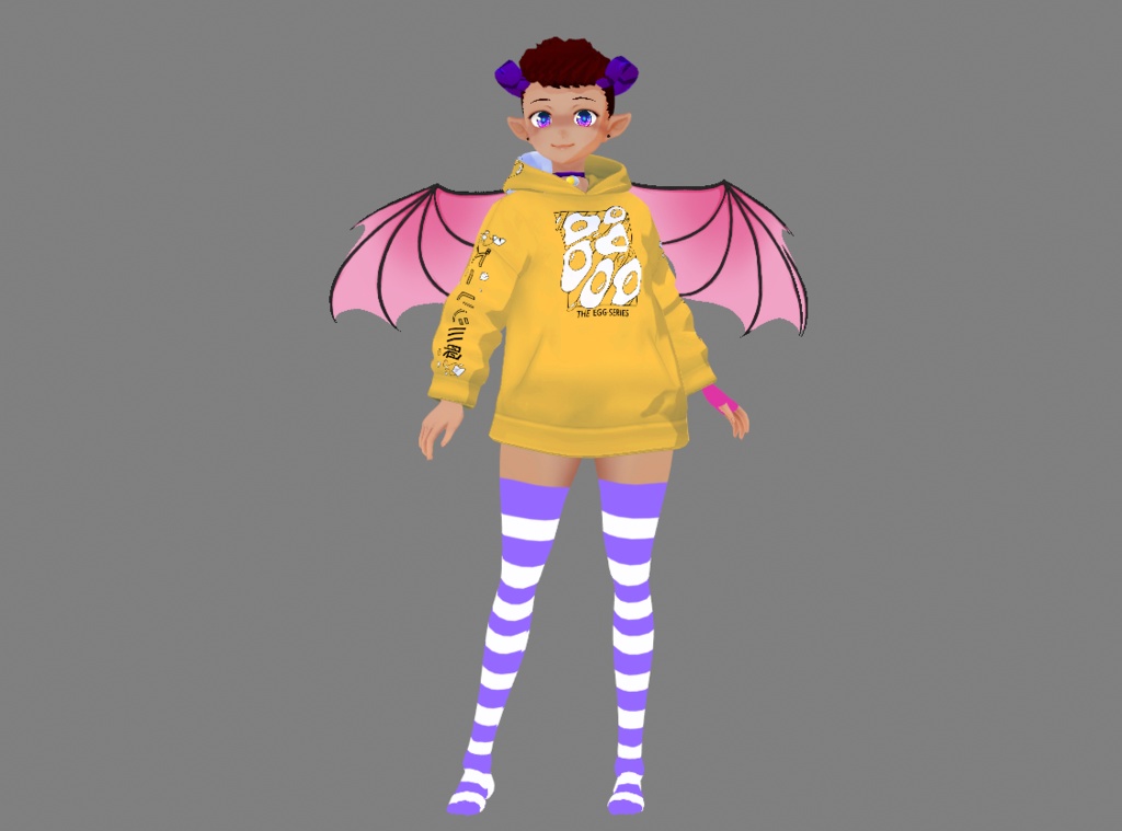 Melonbread EGG SERIES Egg Hoodie - VRoid Clothing Asset [FREE DL]