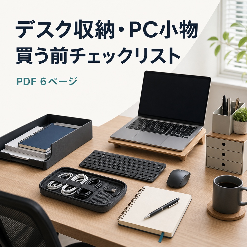 デスク収納・PC小物 買う前チェックリスト
