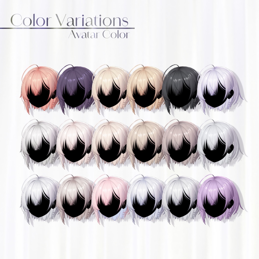 包帯ショート / Bandage Short Hair【18 Avatars】