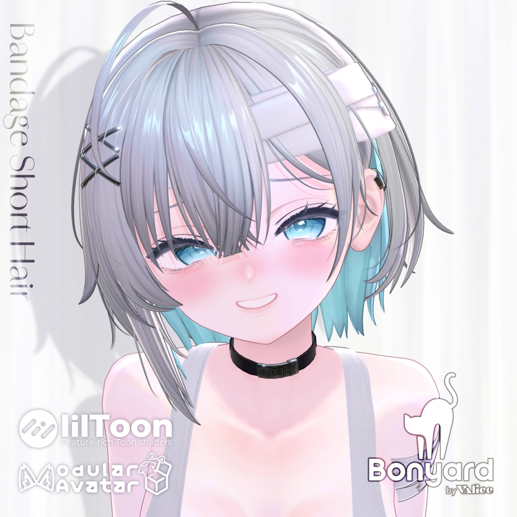 【SALE】 包帯ショート / Bandage Short Hair【17 Avatars】