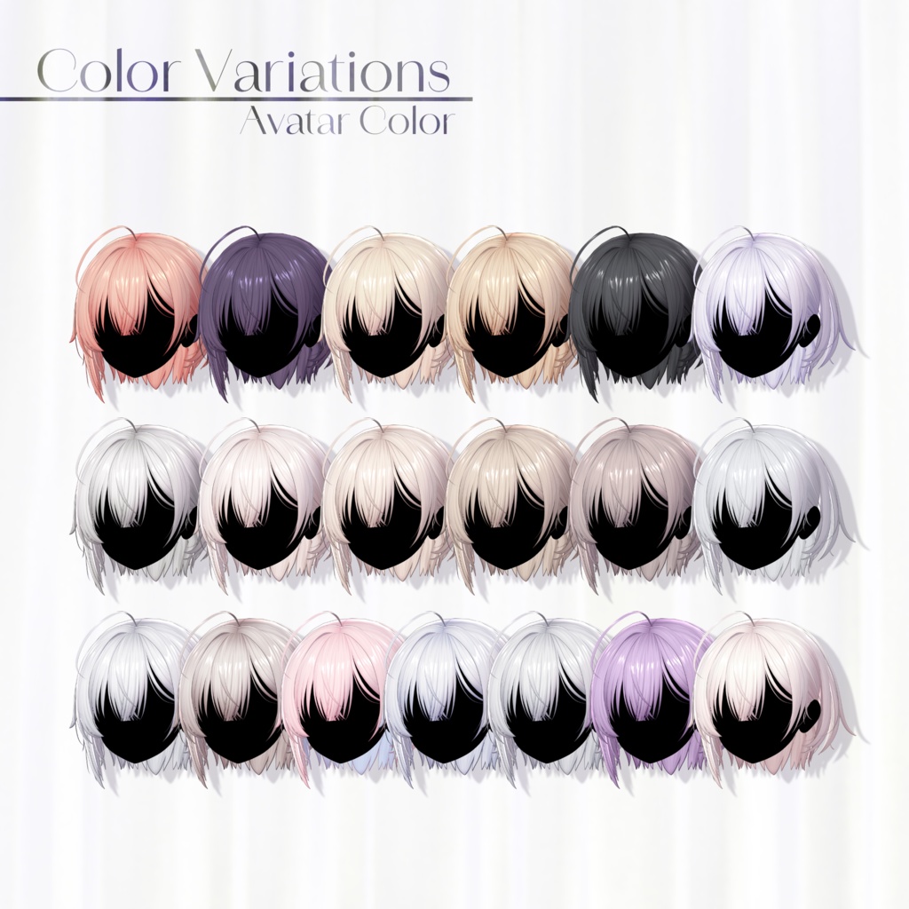 包帯ショート / Bandage Short Hair【19 Avatars】