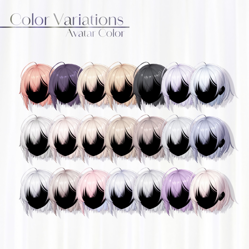 包帯ショート / Bandage Short Hair【21 Avatars】