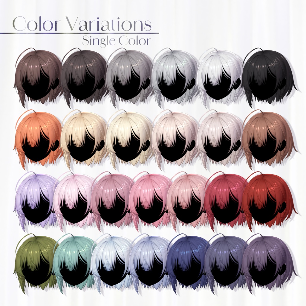 包帯ショート / Bandage Short Hair【18 Avatars】