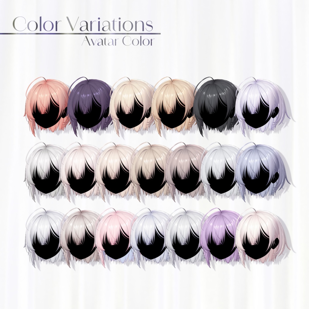 包帯ショート / Bandage Short Hair【20 Avatars】