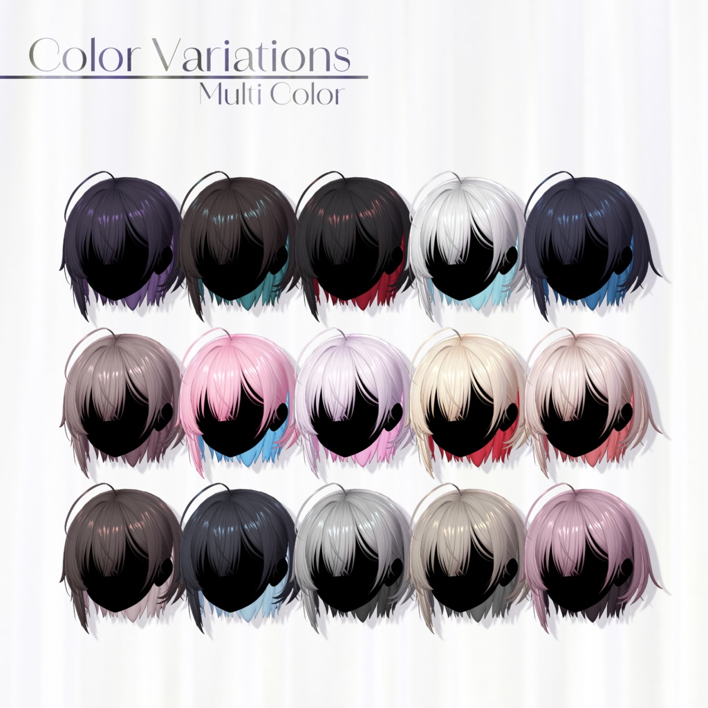 包帯ショート / Bandage Short Hair【18 Avatars】