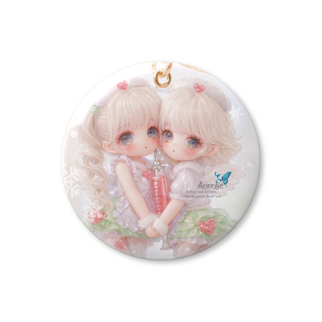 ナ－ス缶バッジ🦋