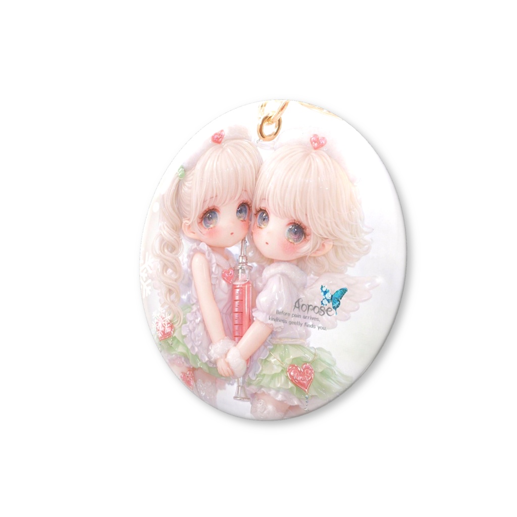 ナ-ス缶バッジ🦋