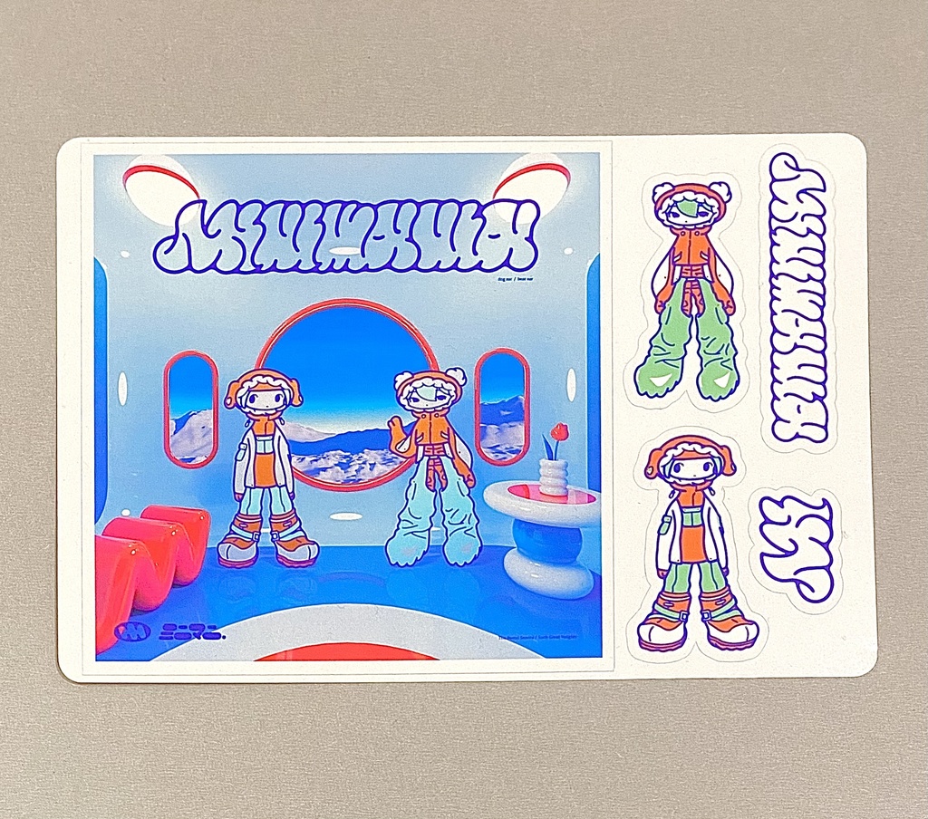 CDジャケット大紙製シールシート