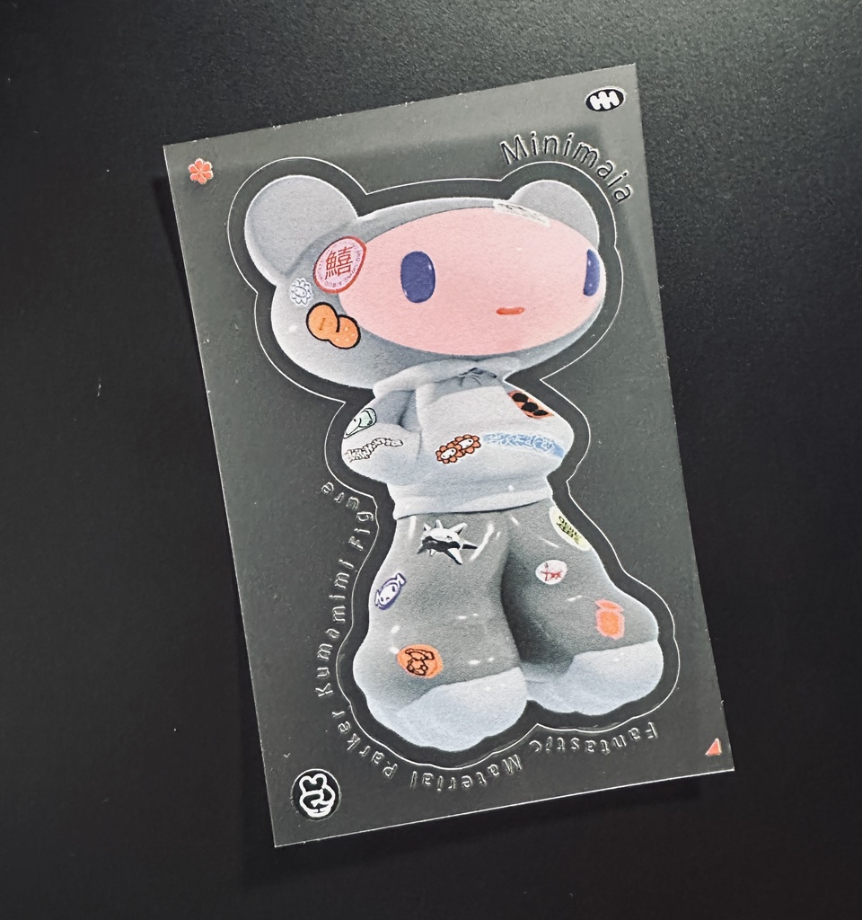 くまステッカー黒