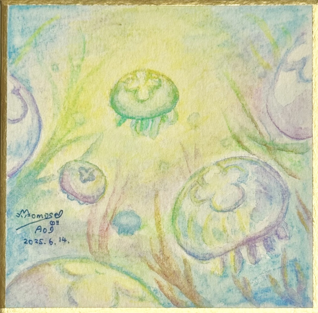 光に揺蕩う-オリジナルアートコレクション色紙原画