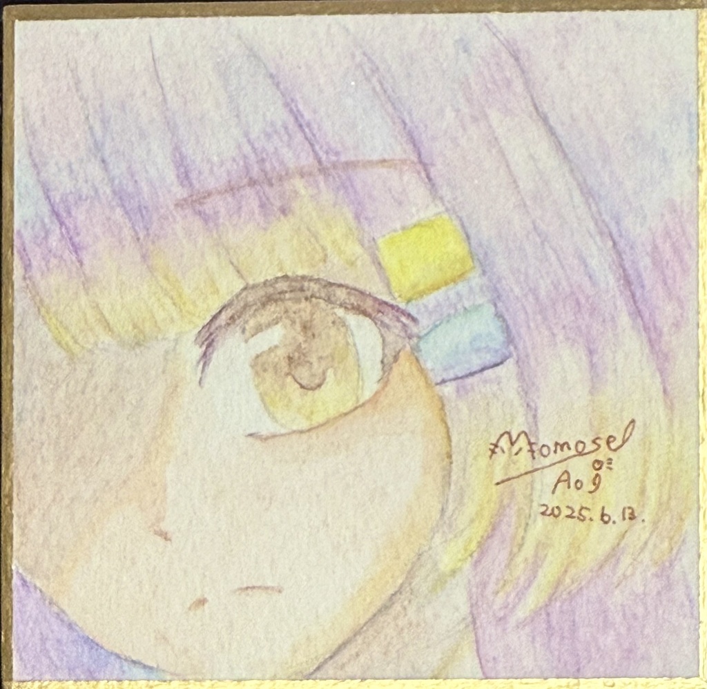 百瀬碧音オリジナル色紙グッズ-没作品