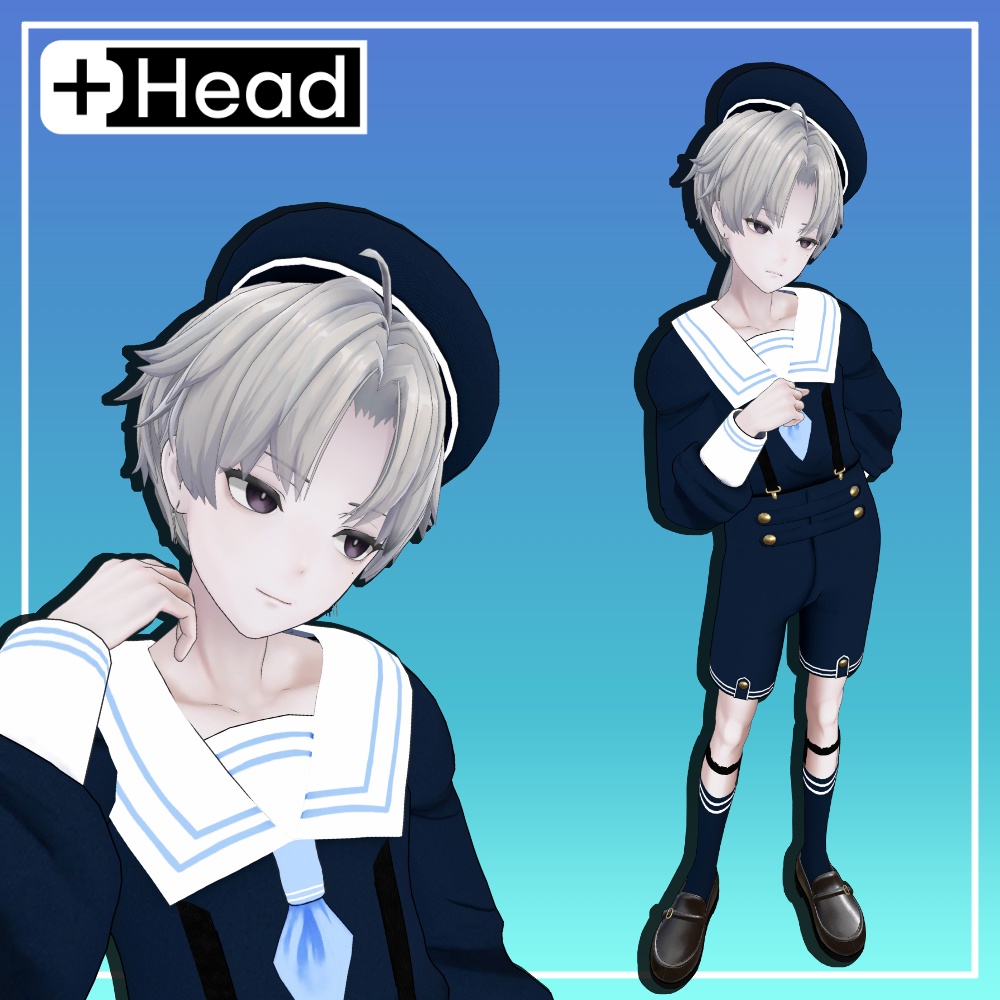 マリンセーラー服 【+Head 対応】