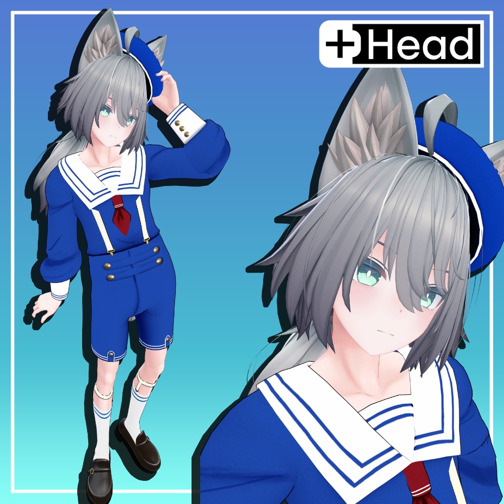 マリンセーラー服 【+Head 対応】