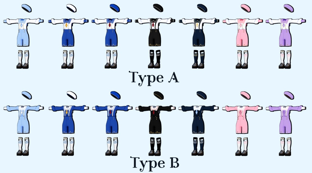 マリンセーラー服 【+Head 対応】