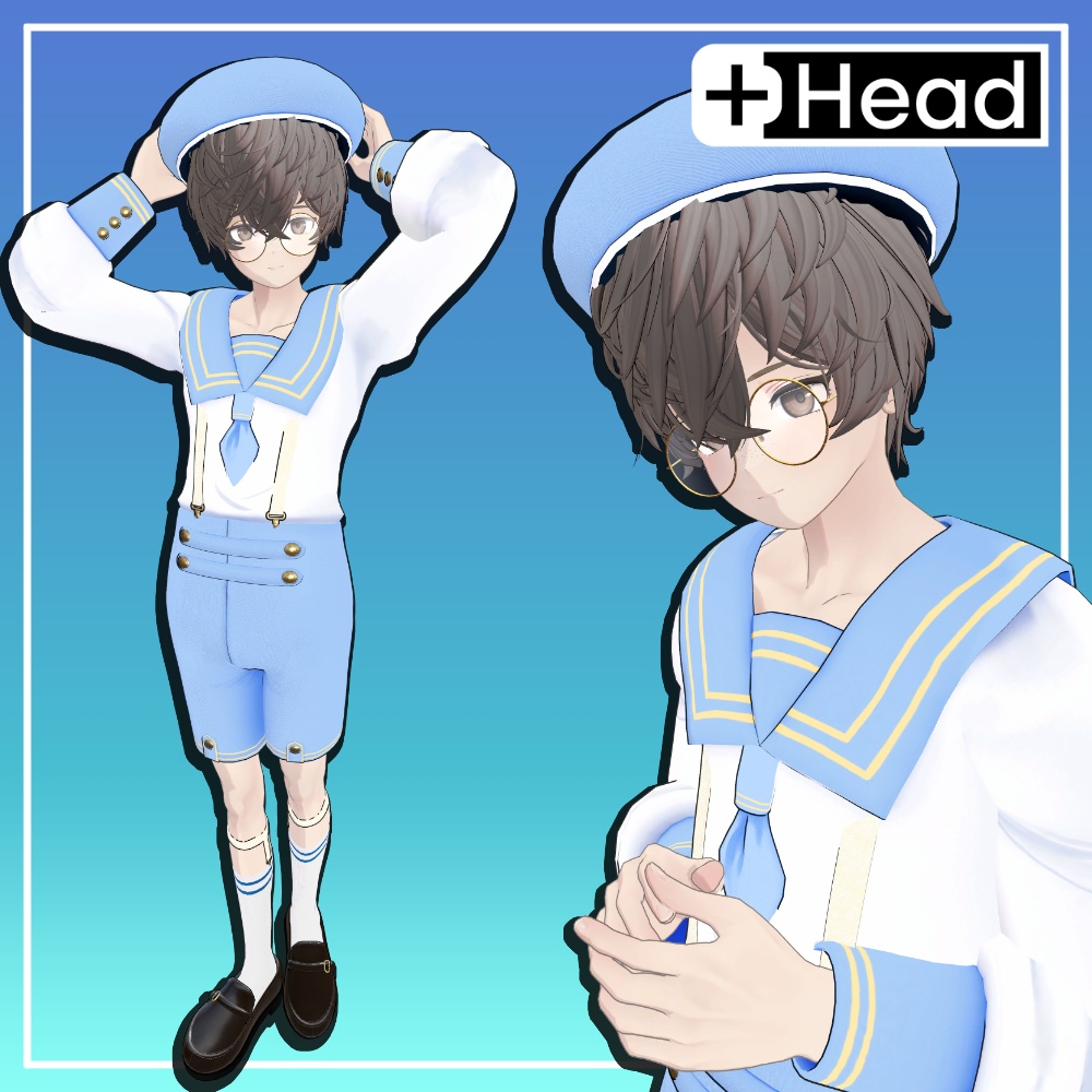 マリンセーラー服 【+Head 対応】