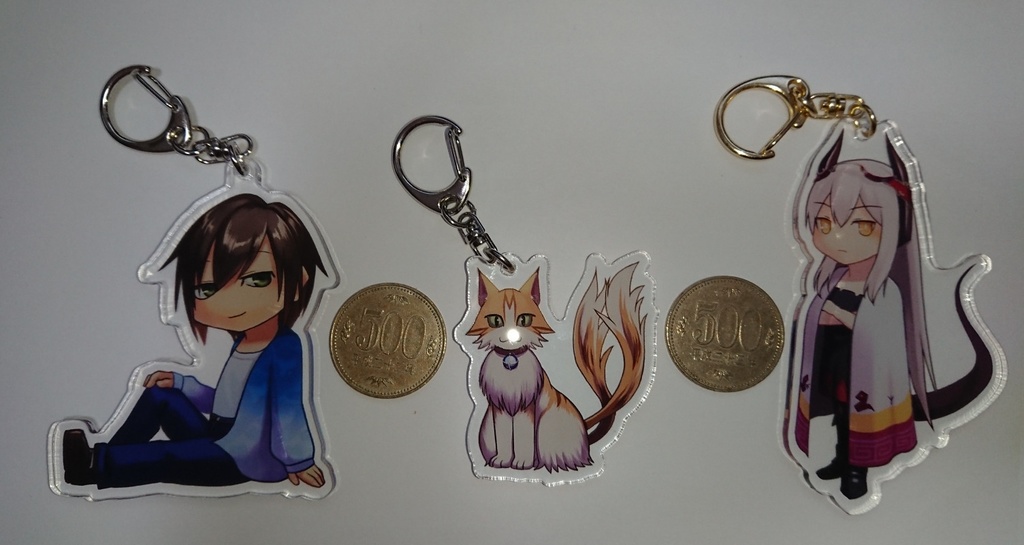 「ヘイミル・ロゥ」&「怠惰な佐野さん」 アクリルキーホルダー