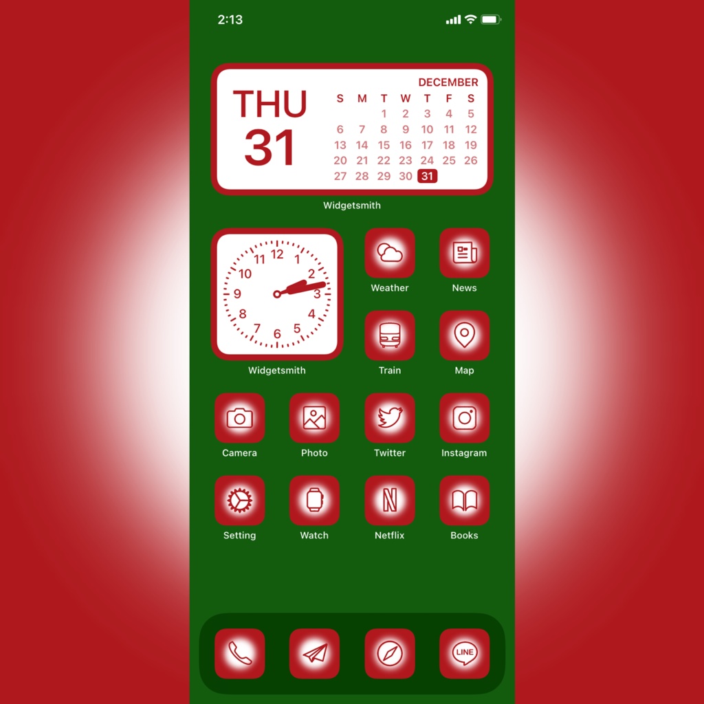 Iphone Icon Red White Red Spotlight Rappor らっぽる Booth