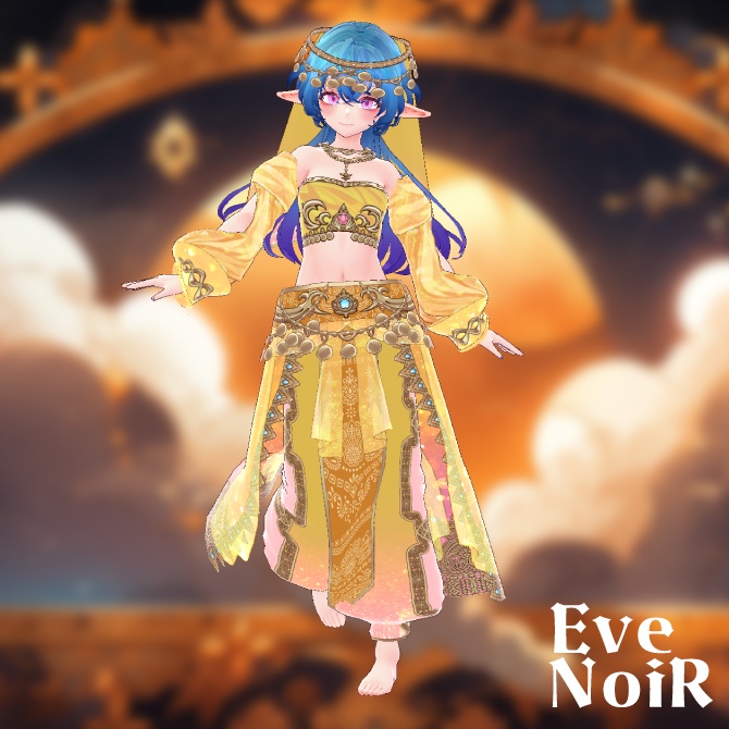 【全4色セット】◆ドリーミーアラビアンセット◆【Vroid用テクスチャセット】