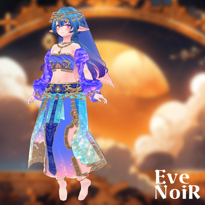 【全4色セット】◆ドリーミーアラビアンセット◆【Vroid用テクスチャセット】