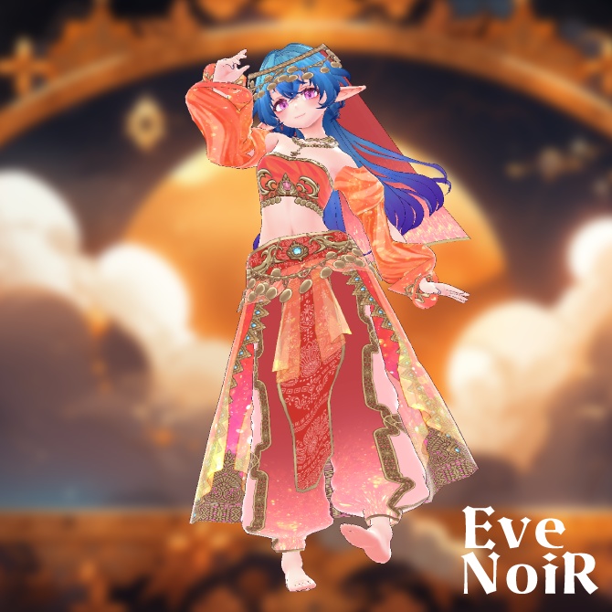 【全4色セット】◆ドリーミーアラビアンセット◆【Vroid用テクスチャセット】