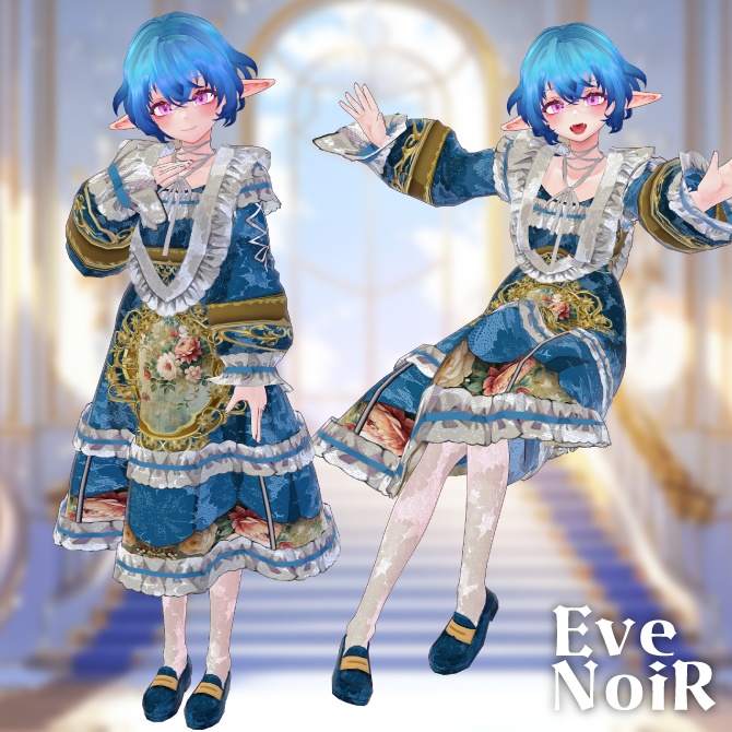 【全6色セット】◆2025バレンタインクラシックワンピース◆【Vroid用テクスチャセット】