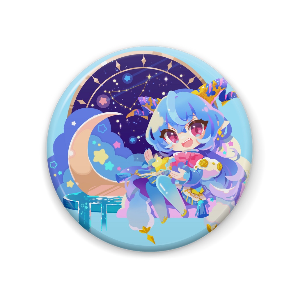 【雅はつる】缶バッジ（ラメなし）【3周年半記念グッズ】