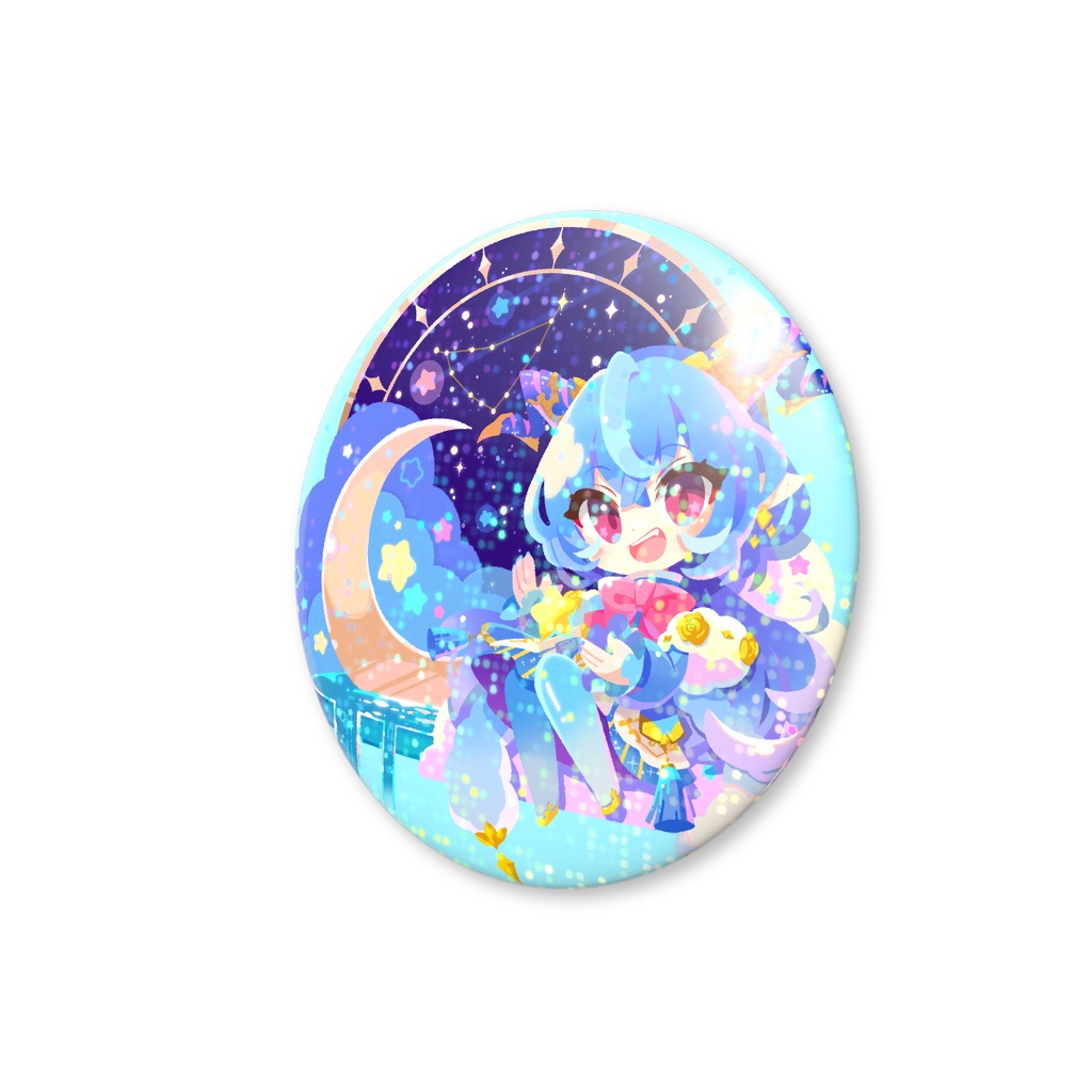 【雅はつる】缶バッジ(ラメあり)【3周年半記念グッズ】