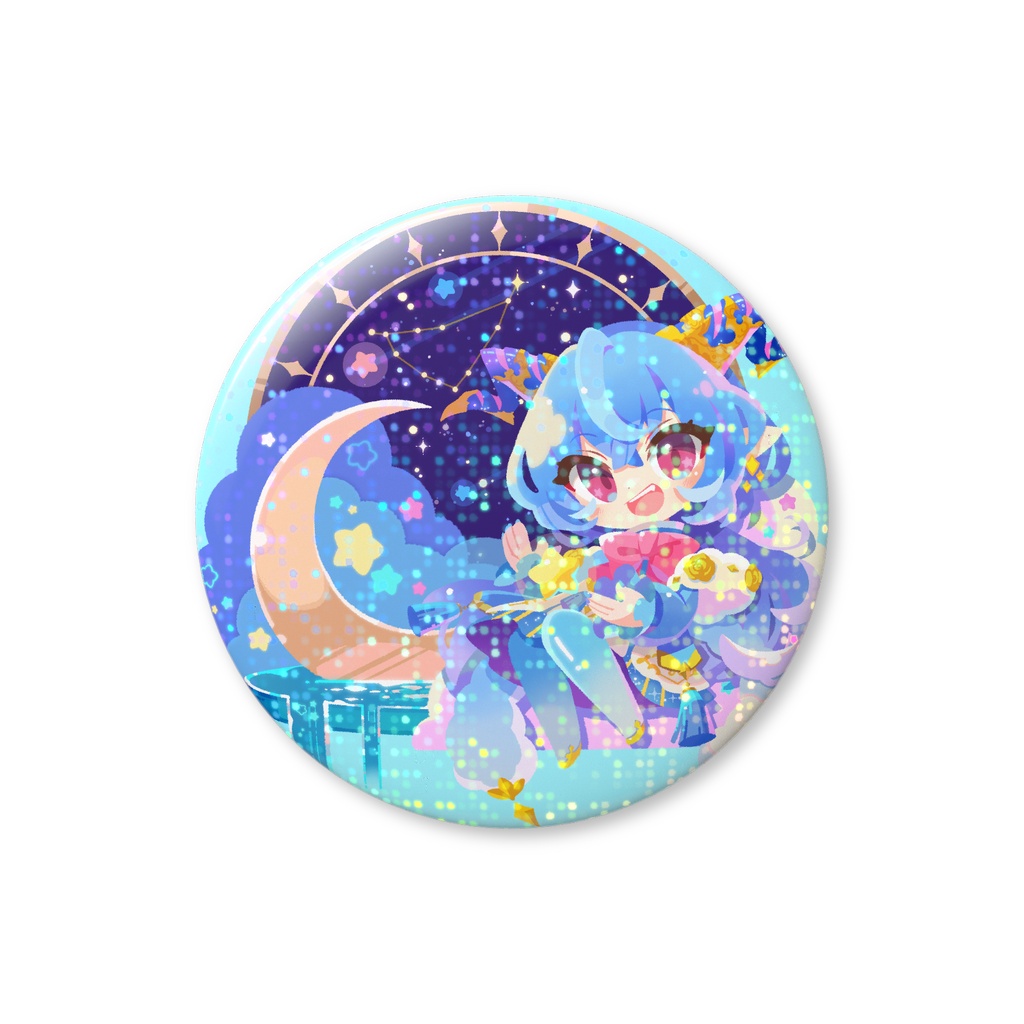 【雅はつる】缶バッジ（ラメあり）【3周年半記念グッズ】