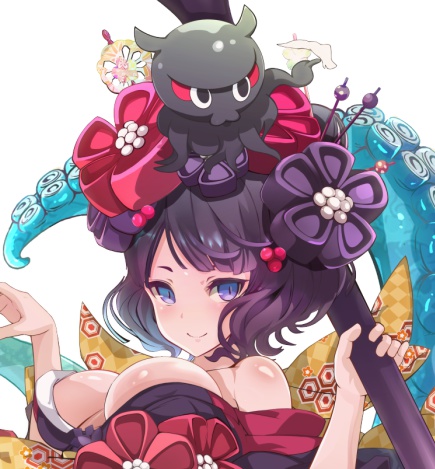 FGO葛飾北斎ちゃん着物アクリルキーホルダー 100×100(mm)