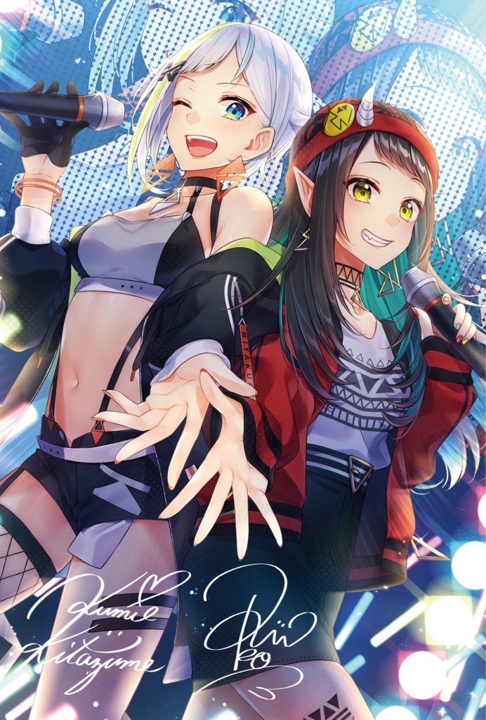 【北爪くみん】缶バッジ×イラストカード