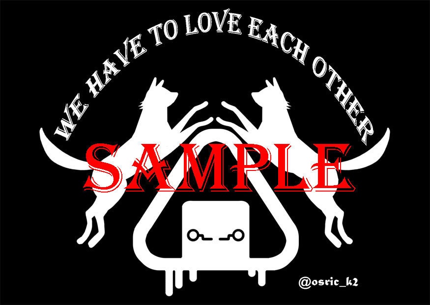 【匿名配送】伏棘シルエットランチトート(缶バッジ付)