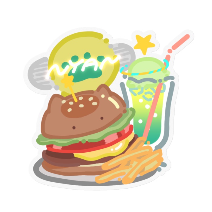 猫星ミント ステッカー(全4種)