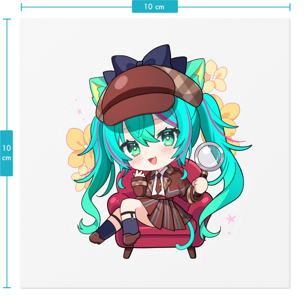 【2025誕生日記念】さすが名探偵ミントステッカー