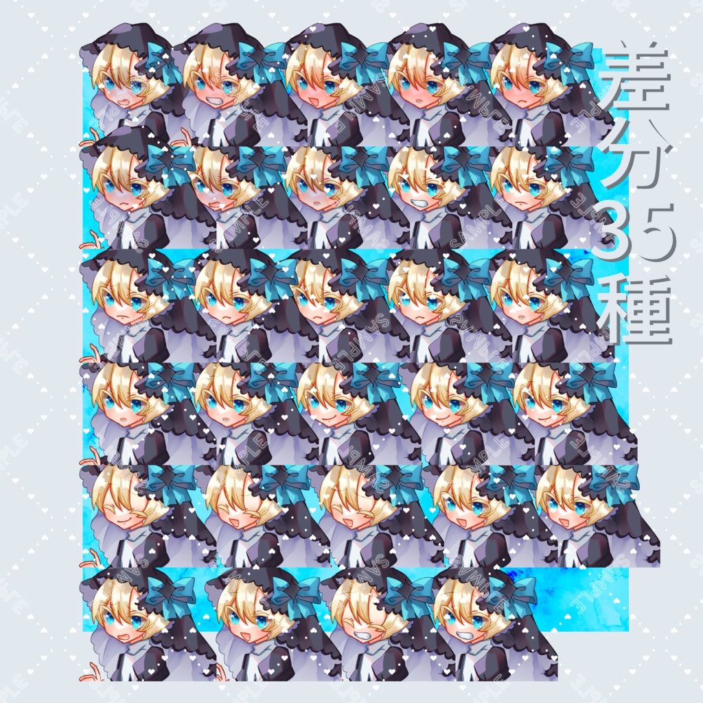 【フリー全身立ち絵素材】金髪碧眼聖職者03