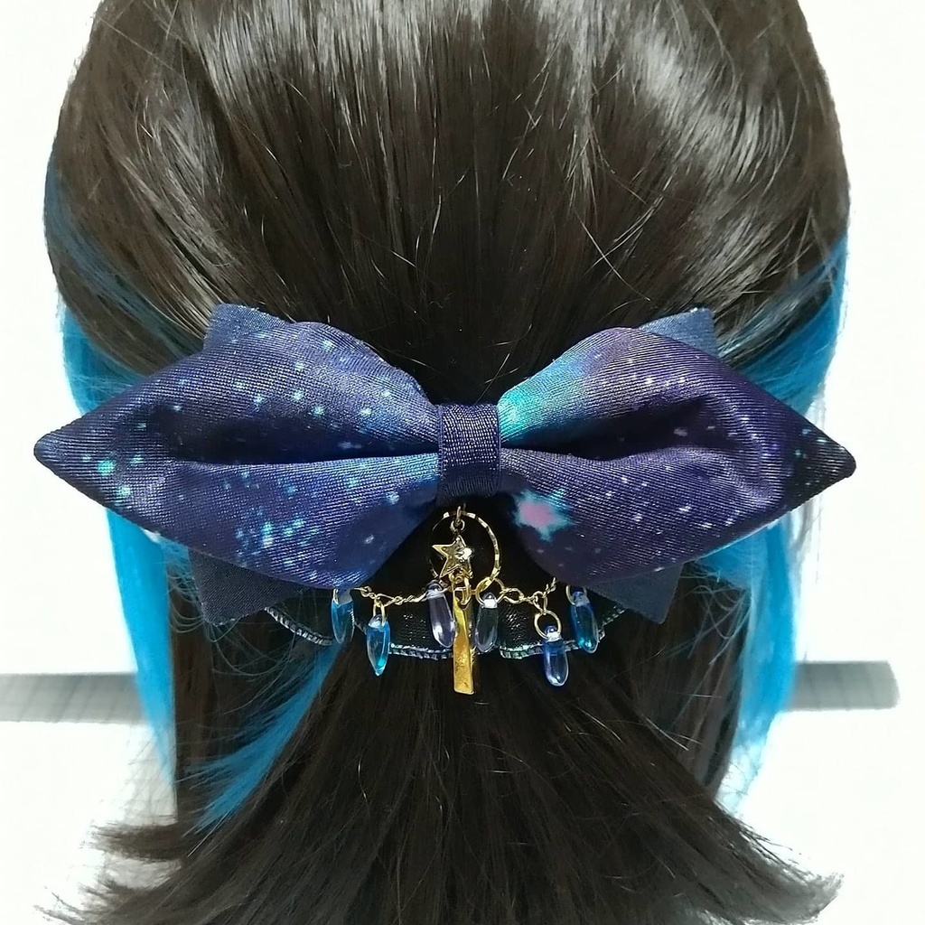 宇宙柄マスク留め「星巡りのマスクレット」