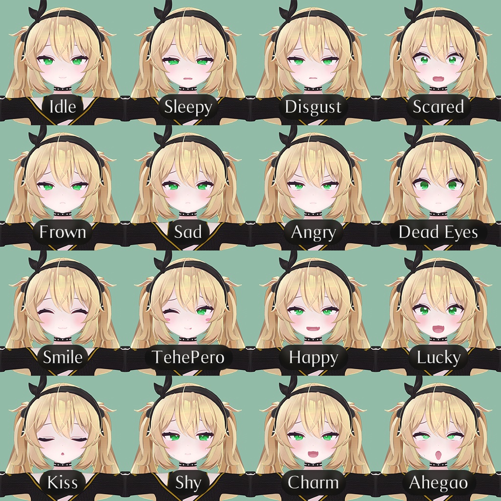 【カリン用】表情セット「GyaruGaki」
