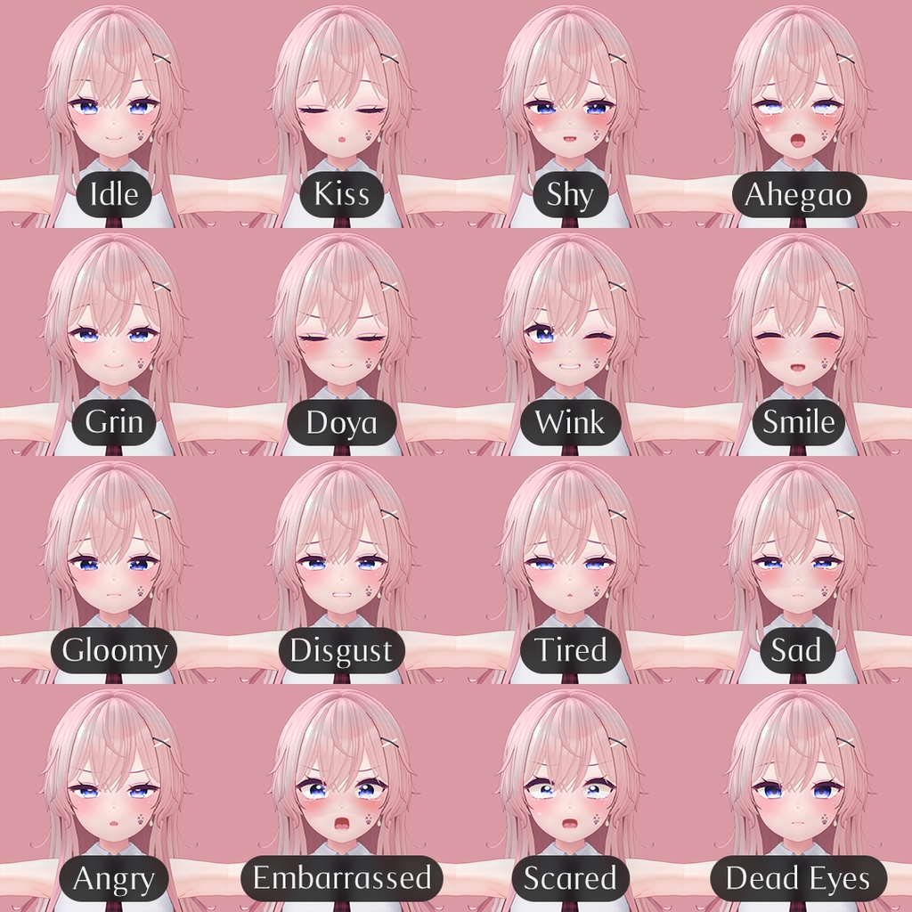 【舞夜用】表情セット「Roseday」