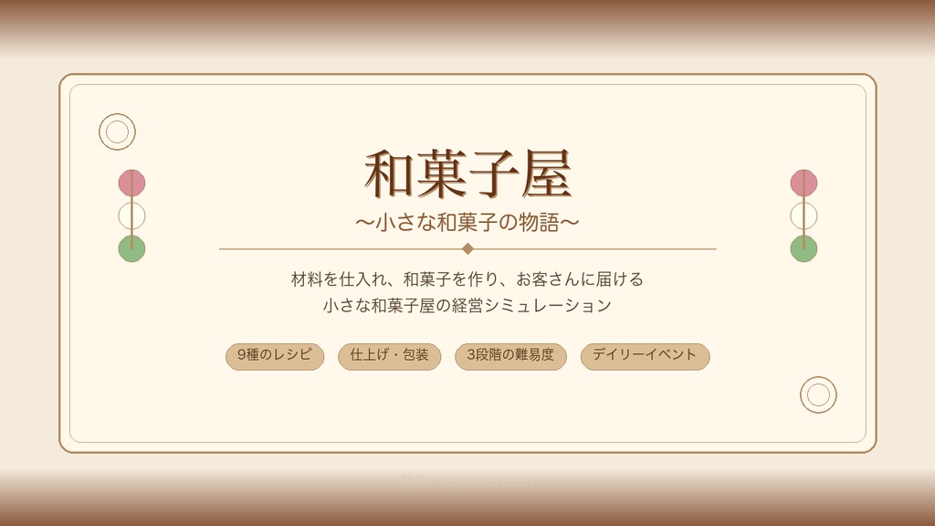 和菓子屋 ～小さな和菓子の物語～