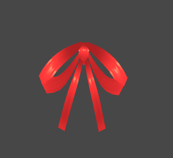 [VRoid 1.0] Back Hair Big Ribbon (6 colors pack) - Fish's Shop - BOOTH