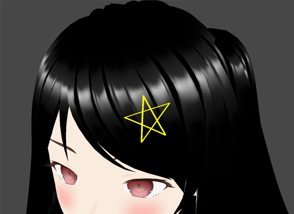 [VRoid 1.0] Star Shape Hair Pin (無料FREE!!!)