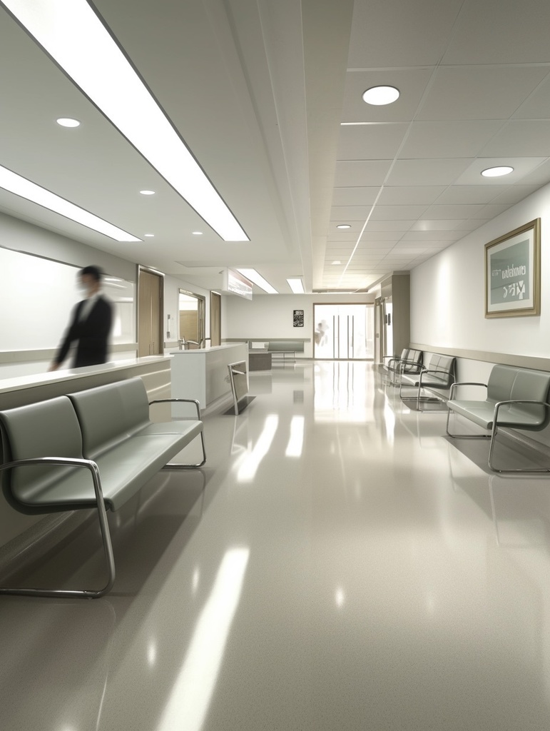 【AI背景素材56枚】病院ロビー・待合室・院内背景セット(商用・私的利用OK)